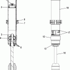 600 HO SWITCHBACK F/O - S06PS6FS Shock, front track (7043142)