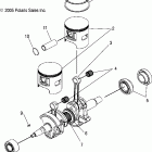 900 SWITCHBACK - S06PS8DS Поршень и коленвал