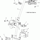 600 HO RMK 144 F/O - S06PK6FS Steering post, assembly