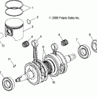 600 EDGE TOURING - S06NT6ES Поршень и коленвал
