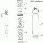 700 HO TOURING - S06PT7HS Shock, rear track / spring assembly