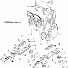 TRAIL RMK 136 STOCK A - S06NJ5BSA Крепление двигателя