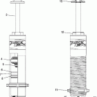 600 HO RMK 144 F/O - S06PK6FS Shock, front track (7042335)