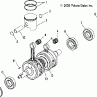 600 HO FUSION F/O - S06MP6FS Поршень и коленвал