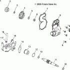 600 HO SWITCHBACK F/O - S06PS6FS Водяной  и масляный насосы