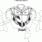 600 HO FUSION F/O - S06MP6FS Шумавая и тепловая защита капота