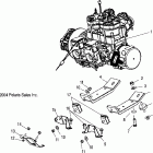 500/600 XC SP EDGE/M-10 - S05NE5CS Крепление двигателя