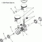 900 FUSION - S05MP8DS Поршень и коленвал