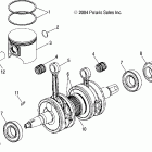 600/700/800 RMK F/O - S05NK6ES Piston and crankshaft (600)