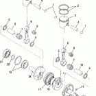 500 INDY - S05NB4BS Поршень и коленвал