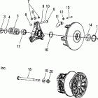 900 RMK ALL OPTIONS - S05PL8/PM8/PN8 Муфта сцепления