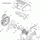TRAIL RMK 136 F/O - S05NJ5BS/A Корпус вентилятора и ручной стартер