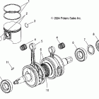 440 IQ - S05MX4CS Поршень и коленчатый вал