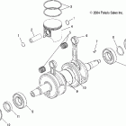 700/800 XC SP M-10 F/O - S05NE7CS Piston and crankshaft (800)