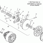 600/800 SWITCHBACK F/O - S05NS6ES Drive clutch (electric start models)