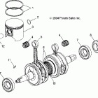 500/600 XC SP EDGE/M-10 - S05NE5CS Поршень и коленвал