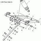TRAIL RMK 136 F/O - S05NJ5BS/A Front torque arm