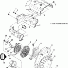 340 CLASSIC - S05ND3AS Корпус вентилятора и ручной стартер