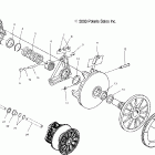 500 CLASSIC - S04ND4BS Drive clutch (electric start models)