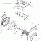TRAIL RMK - S04NJ5BS/A Корпус вентилятора и ручной стартер