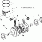 600 CLASSIC - S04ND6ES Поршень и коленвал