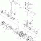 500 EDGE - S04NB4BS Поршень и коленвал