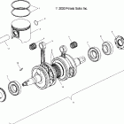 600/700/800 RMK F/O - S04NK6ES Piston and crankshaft (600)