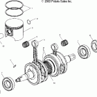 600/700/800 CLASSIC TOURING/INT'L - S04NT6ES/EE Piston and crankshaft (600)