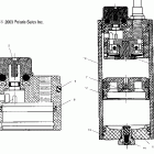 700/800 XC EDGE F/O - S04NP7CS Shock compression damping reservoir (edge)
