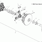 700/800 XC EDGE F/O - S04NP7CS Drive clutch (manual start models)