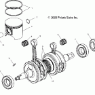 500/600 XC SP EDGE/M-10 - S04NP5CS Поршень и коленвал