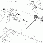 700/800 XC EDGE F/O - S04NP7CS Rear torque arm (edge)