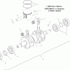 600/700/800 SWITCHBACK - S04NS6ES Piston and crankshaft (700)