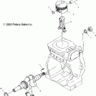 120 PRO X - S04WB1AS Поршень и коленвал