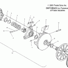 600/700/800 SWITCHBACK - S04NS6ES Drive clutch (electric start models)