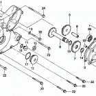 TRX300 300 left crankcase cover