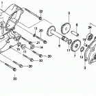 TRX300FW 300 fw left crankcase cover