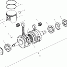 500 XC SP - S01NP5CS Поршень и коленвал
