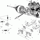 800 XC SP STOCK - S02NP8CSB Крепление двигателя