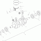 800 RMK SP 151 - S01SM8BSB Поршень и коленвал
