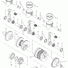 800 XCR - S01SB8AS Поршень и коленвал