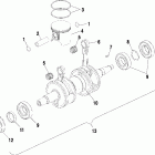 700 RMK 144 STOCK - S02NK7CSA Поршень и коленвал