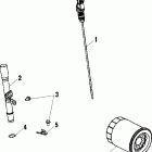 INDY FRONTIER - S02NT7DS Oil dipstick and filter