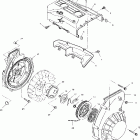 TRAIL RMK 136 - S02SR5BS Blower housing & recoil starter