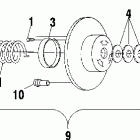 700 EV XC SP EDGE - S01NP7CS Привод сцепления