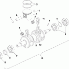 700 EV XC SP EDGE - S01NP7CS Поршень и коленвал