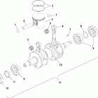 700 RMK 144 - S01SM7AS Поршень и коленвал