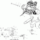 440 XC SP - S00NX4CS Крепление двигателя
