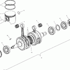 440 XC SP - S00NX4CS Поршень и коленвал