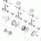 600 TRIUMPH - S00SB6AS Поршень и коленвал